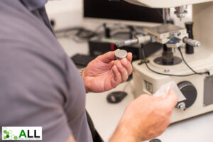 Hardness Testing in our industry leading laboratories at Aerofin in Burnham-on-Sea, Somerset